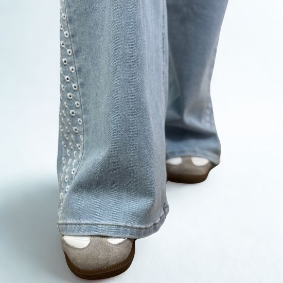 pantalón troquelado moda casual verano primavera tendencia 2025 jeans